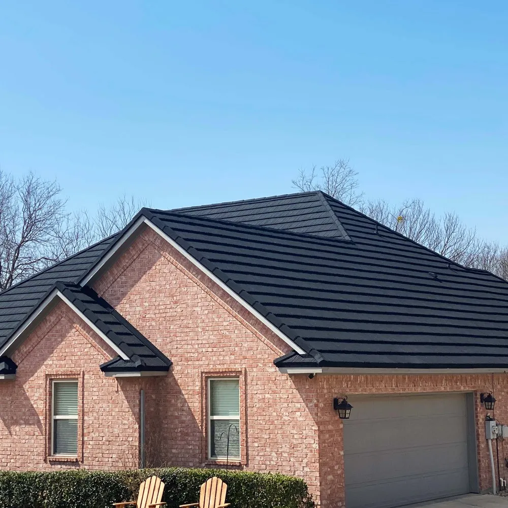 Tefute Wood Shake stone-coated steel roof
